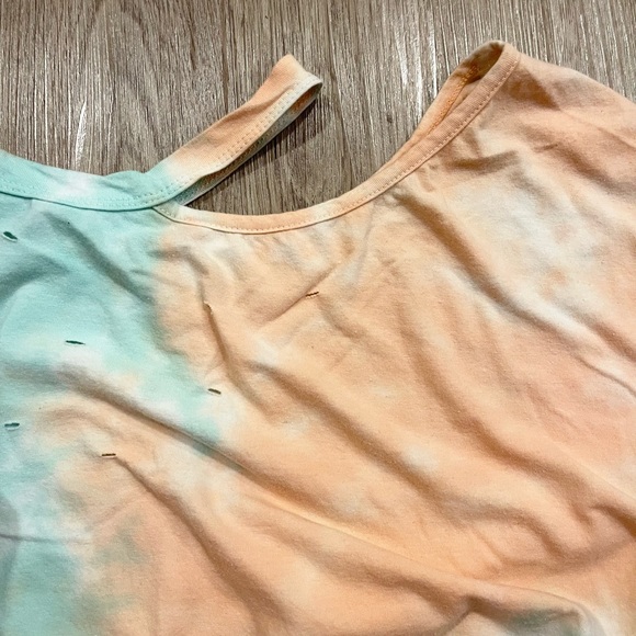 Mazik Tie Dye Off Shoulder Shirt - Picture 4 of 6